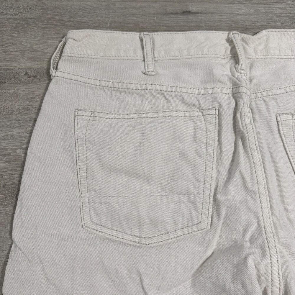 Old Navy Denim Shorts Men’s 36 White Premium Slim Cut Off Raw Hem Cotton - Picture 7 of 14